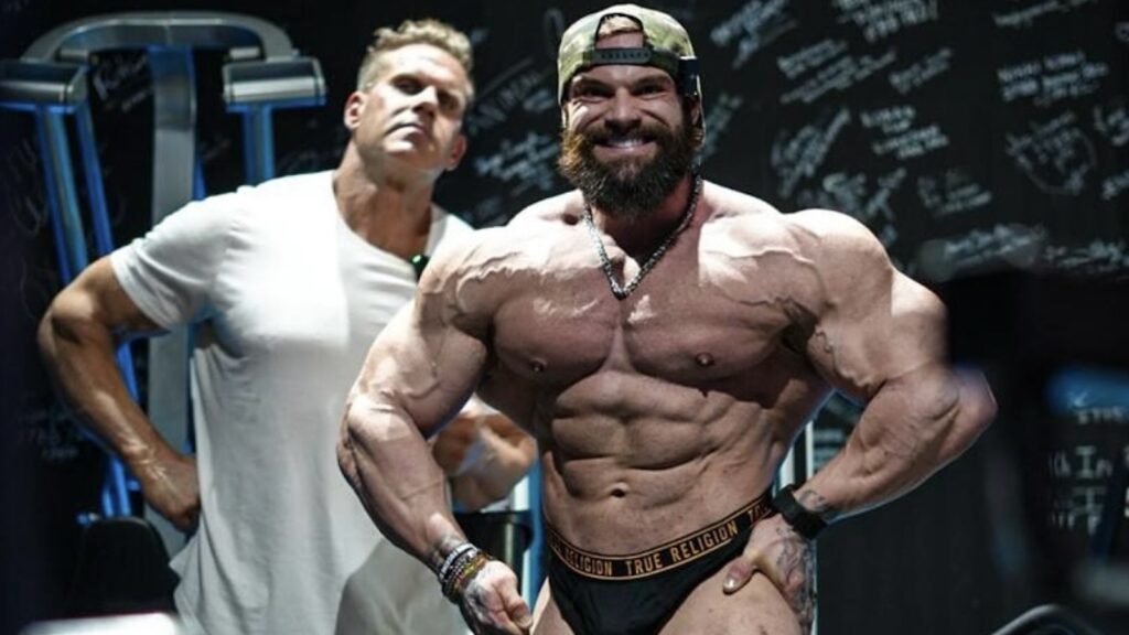 Jay Cutler Guides Mike Sommerfeld Through Leg Training